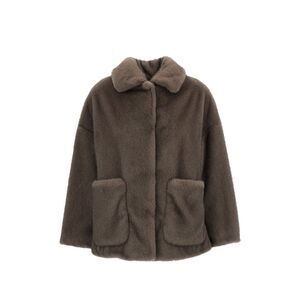 Herno Women Faux Fur Bomber Jacket